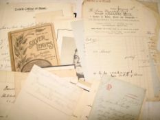 [MUSIC & THEATRE etc.] coll'n of a.l.s. & t.l.s., etc.,mostly assembled by H. Saxe Wyndham (vide