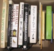 HOROLOGY, CLOCKS, BAROMETERS, misc. vols. (1 box).