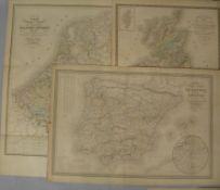 MAPS, of EUROPE, 3 by Andrivean, 1 by Dufor, Switzerland by Keller (5).