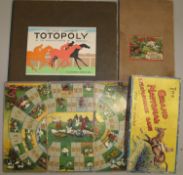 BOARD GAMES, 4 x part board games, 20th c., w.a.f.