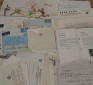 AXEL D'ETTER & LADY ALWEN, correspondence & associated material, mostly relating to authorial