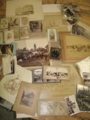 [PHOTOGRAPHY] q. of misc. mostly 19th c. photos, various sizes & formats incl. stereocards (Q).