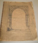 DENHAM (J. F.) Views of...St. Dunstan in the West, 4to, title with vignette, 5 litho plates, orig.