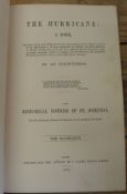 [BURK (E.)] The Hurricane: A Poem, descriptive of the unparalleled perseverance..., Historical