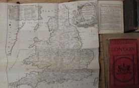 [TOPOGRAPHY etc.] OGILBY & MORGAN, The Traveller's Pocket-Book, small square 8vo, folding engr.