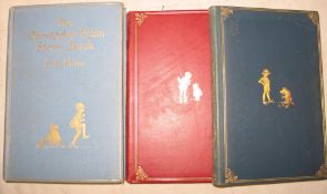 MILNE (A. A.) Winnie-the-Pooh, 8vo, illus. by E. H. Shepard, red calf gilt, 1st Edn., L., 1926;