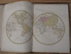 [ATLAS] WILKINSON'S General Atlas of the World, folio, engr. pict. title, 1f., 48 h-col'd engr. maps