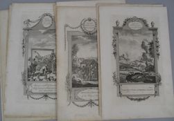 GEOGRAPHY, coll'n of plates from Middleton's Complete System of Geography, each 14 x 9 ins, u/f (