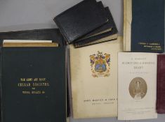 [WINE / SHOOTING] coll'n of records of shoots 1874 - 1894, 3 small obl. notebooks relating to
