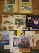 EPHEMERA, pamphlets etc., 1950's - 1960's, Royal Tournament Programmes; & an earlier SCRAPBOOK (Q).