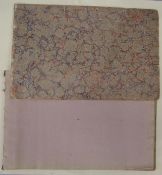 [PAPER] approx. 50 sheets of obl. folio colour paper, some watermarked 1825 (Q).