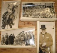 BRITISH OFFICIAL WAR PHOTOGRAPHS, approx. 20, 1940's b/w, many with xeroxed descriptions verso, some