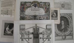 DECORATIVE PRINTS, portraits, etc. (14).