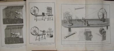 [TAPESTRY] coll'n of 18th c. French engravings of tapestry manufacture, engr. by Benard after Radel,