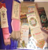 BOOKMARKS, a collection of silk, Stevens, card & others (Q).