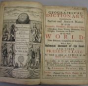 BOHUN (E.) A Geographical Dictionary, 8vo, engr. frontis, calf (upr. cvr. lacking, lower off), L.,