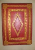 [BINDING] fine early 19th c. red Morocco folio 23.5 x 17.5 inches, tooled in gilt & blind,
