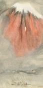 Daphne Reynolds (1918-2002) Mount Fuji II, pastel, pencil and ink, signed, 15.25