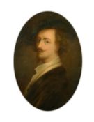 After Anthony van Dyck, self portrait of the artist, oil on canvas, 18
