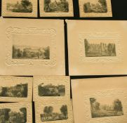 English/ Irish School 19th Century, A set of twelve pencil drawings on embossed card of country
