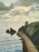 Charles Vaillant (20th Century) French School, a pair of oil on panel coastal scenes, signed, each