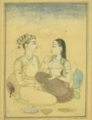 Mohanlal Soni (20th Century) Indian, 'A Moment of Togetherness', watercolour, 6