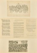 A collection of 18th Century prints relating to King Henry VIII, unframed, some mounted, (q).