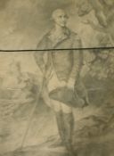 Early 19th Century English School. A portrait study of General Conway, after Thomas Gainsborough,