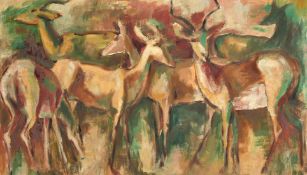 Egeland, South African School, 20th Century, Studies of standing Antelope, signed, 15