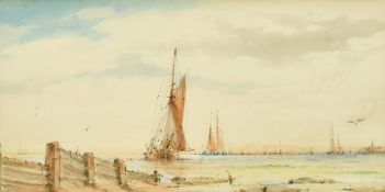 Richmond Markes (19th/20th Century) British, a group of four watercolour scenes featuring sailboats,