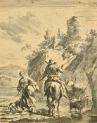 A collection of three old master engravings, largest 10.25