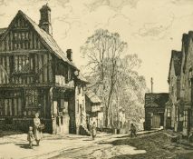 Leonard Russell Squirell (1893-1979) British, 'The Guildhall, Lavenham, Suffolk', etching, signed