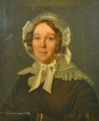 Th. Valentini, Circa 1839, a pair of Continental portraits of a lady and gentleman, oil on canvas,