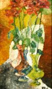 20th Century French School, a still life study of flowers, oil on panel, indistinctly signed, 15