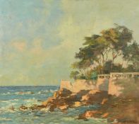 M. Legrand, a coastal view, oil on canvas, signed, 27.5