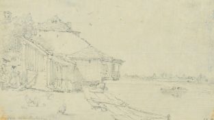 A collection of 19th Century landscape sketches, (unframed), (q).