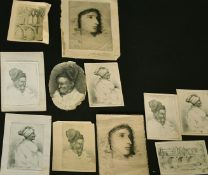 Charles Butler Stoney, A scrap book containing a few pencil drawings and a collection of proof