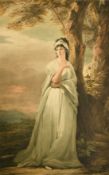 Henry Macbeth Raeburn, a mezzotint portrait of a lady, signed in pencil, 25.5