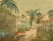 After Samuel Howett and Captain Thomas Williamson, by H. Merke, hand-coloured stipple engravings