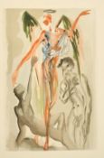 After Salvador Dali, Purgatory from the Divine Comedy, colour print, 10