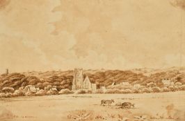 W. Dalton (19th Century) British, 'A View from Shrubbery of Mrs Styleman, Hunstanton',