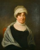 Early 19th Century School, a half-length portrait of a lady, thought to be Margaret Philips, 31