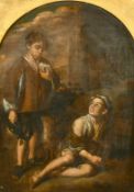 After Murillo, (19th Century), 'Invitation to a game of Argolla', oil on canvas laid onto an oak