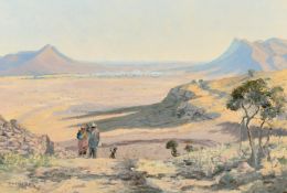 Willem Hermanus Coetzer (1900-1983), South Africa, 'View From Mary and Martha, or Tarkastad Cape