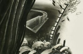 D. Alun Evans (b. 1945) Welsh School, 'Nurturing Landscape', charcoal and other, signed and