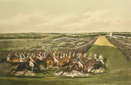 Summers after Alken, 'Tattenham Corner', aquatint, 22