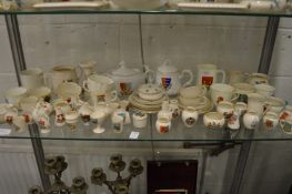 A large quantity of crested china.