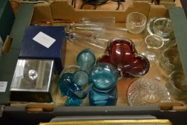 A box of glassware.