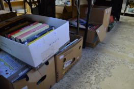 A large quantity of books.