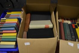 Three boxes of books.